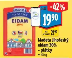Albert Madeta Jihočeský eidam 30 plátky nabídka