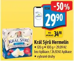 Albert Král Sýrů Hermelín nabídka