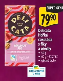 Albert DeliCata Hořká čokoláda s fíky a ořechy nabídka