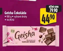 Albert Geisha čokoláda nabídka