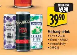Albert Míchaný Drink nabídka