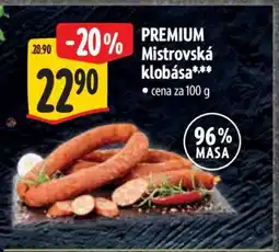 Albert PREMIUM Mistrovská klobása nabídka