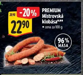 Albert PREMIUM Mistrovská klobása nabídka