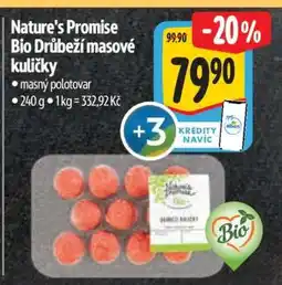 Albert Nature's Promise Bio Drůbeží masové kuličky nabídka