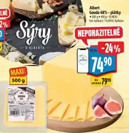 Albert Albert Gouda 48% - plátky nabídka