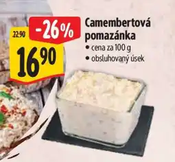 Albert Camembertová pomazánka nabídka