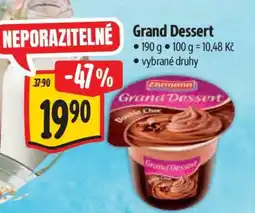 Albert Grand Dessert nabídka