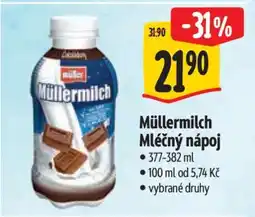 Albert Müllermilch mléčný nápoj nabídka