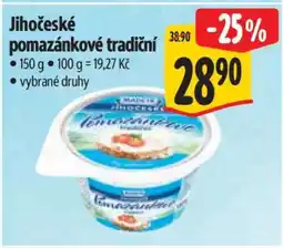 Albert Jihočeské Pomazánkové tradiční nabídka