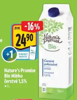 Albert Nature's Promise Bio Mléko čerstvé 1,5 nabídka