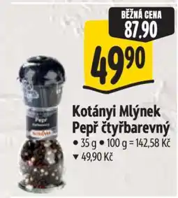 Albert Kotányi Mlýnek pepř čtyřbarevný nabídka
