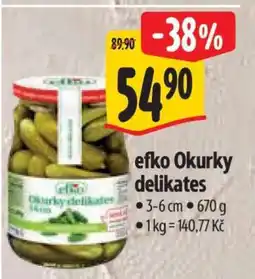 Albert efko Okurky delikates nabídka