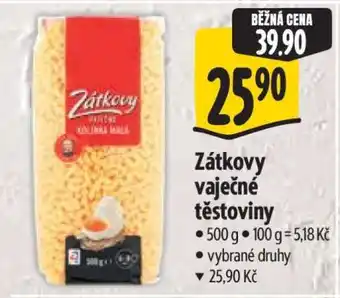 Albert Zátkovy vaječné těstoviny nabídka