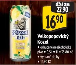 Albert Velkopopovický Kozel nabídka