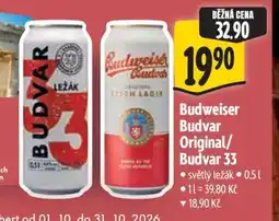 Albert Budweiser Budvar Original Budvar 33 nabídka