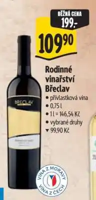 Albert Rodinné vinařství Břeclav nabídka