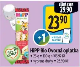 Albert HiPP Bio Ovocná oplatka nabídka