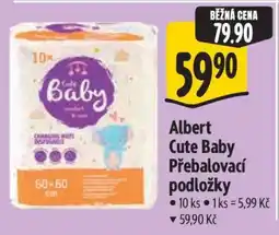 Albert Albert Cute Baby Přebalovací podložky nabídka