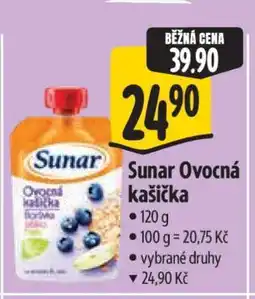 Albert Sunar ovocná kašička nabídka