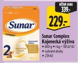 Albert Sunar Complex kojenecká výživa nabídka