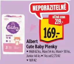 Albert Albert Cute Baby Plenky nabídka