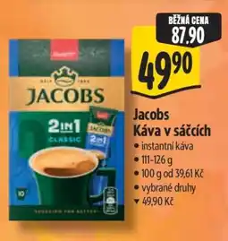 Albert Jacobs káva v sáčcích nabídka