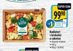 Albert Radiatori s brokolicí a cuketou nabídka