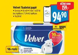 Albert Velvet Toaletní papír nabídka