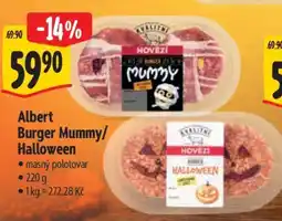 Albert Albert Burger Mummy/Halloween nabídka
