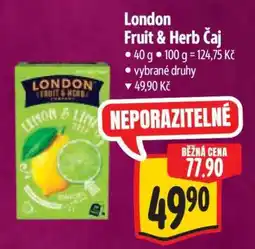 Albert London Fruit & herb čaj nabídka