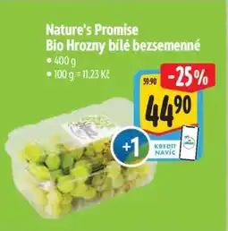 Albert Nature's Promise Bio Hrozny bílé bezsemenné nabídka