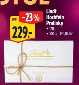 Albert Lindt Hochfein Pralinky nabídka