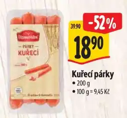 Albert Kuřecí párky nabídka
