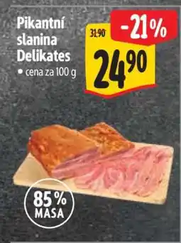 Albert Pikantní slanina Delikates nabídka