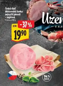 Albert Česká chuť Mistrovská šunka nejvyšší jakosti nabídka