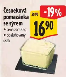 Albert Česneková pomazánka se sýrem nabídka