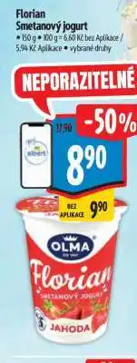 Albert Florian Smetanový jogurt nabídka