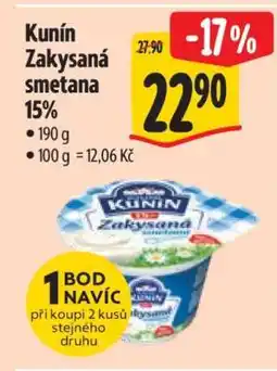 Albert Kunín Zakysaná smetana 15% nabídka