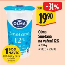Albert Olma smetana na vaření 12% nabídka
