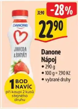 Albert Danone nápoj nabídka