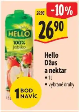 Albert Hello džus a nektar nabídka