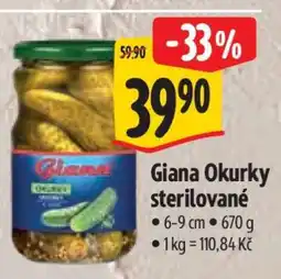 Albert Giana Okurky sterilované nabídka