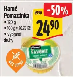Albert HAMÉ POMAZÁNKA nabídka