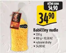 Albert Babiččiny nudle nabídka