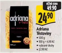 Albert Adriana těstoviny nabídka