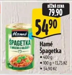 Albert Hamé Špagetka nabídka