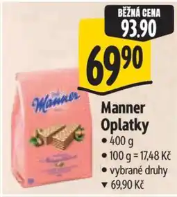 Albert Manner oplatky nabídka