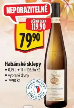 Albert Habánské sklepy nabídka