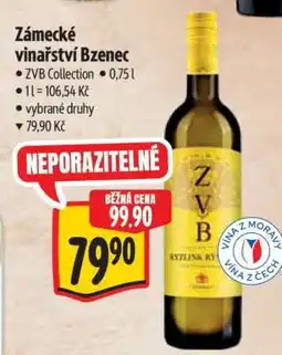 Albert Zámecké vinařství Bzenec nabídka