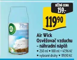 Albert Air Wick Osvěžovač vzduchu - náhradní náplň nabídka